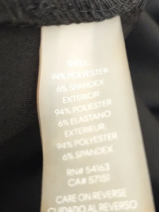 Calvin Klein Black Long Sleeve Midi Sheath Dress Gold Zipper Size 12 - Picture 7 of 15